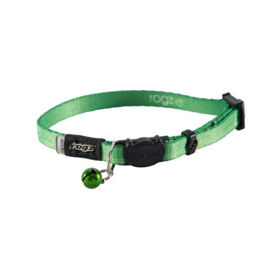 Rogz Kiddycat Lime Paws Cat Collar - Small