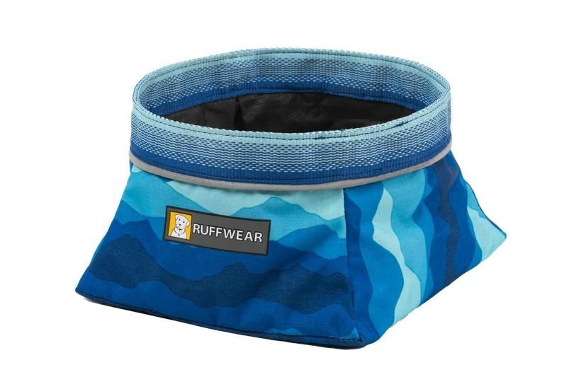 Ruffwear Quencher Cinch Top Packable Dog Bowl  - Coastal Mountain Medium