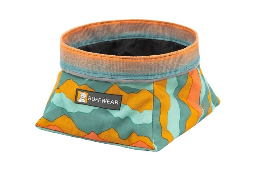 Ruffwear Quencher Cinch Top Packable Dog Bowl  - Spring Mountain Medium