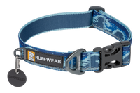 Thumbnail for Ruffwear Crag Reflective Dog Collar - Midnight Wave Small