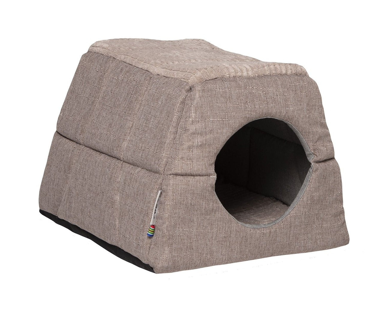 Rogz Oslo Igloo Pod Cat Bed - NATURAL MEDIUM