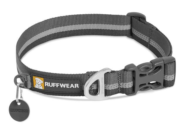 Ruffwear Crag Reflective Dog Collar - GRAY Large