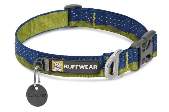 Ruffwear Crag Reflective Dog Collar - GREEN Small