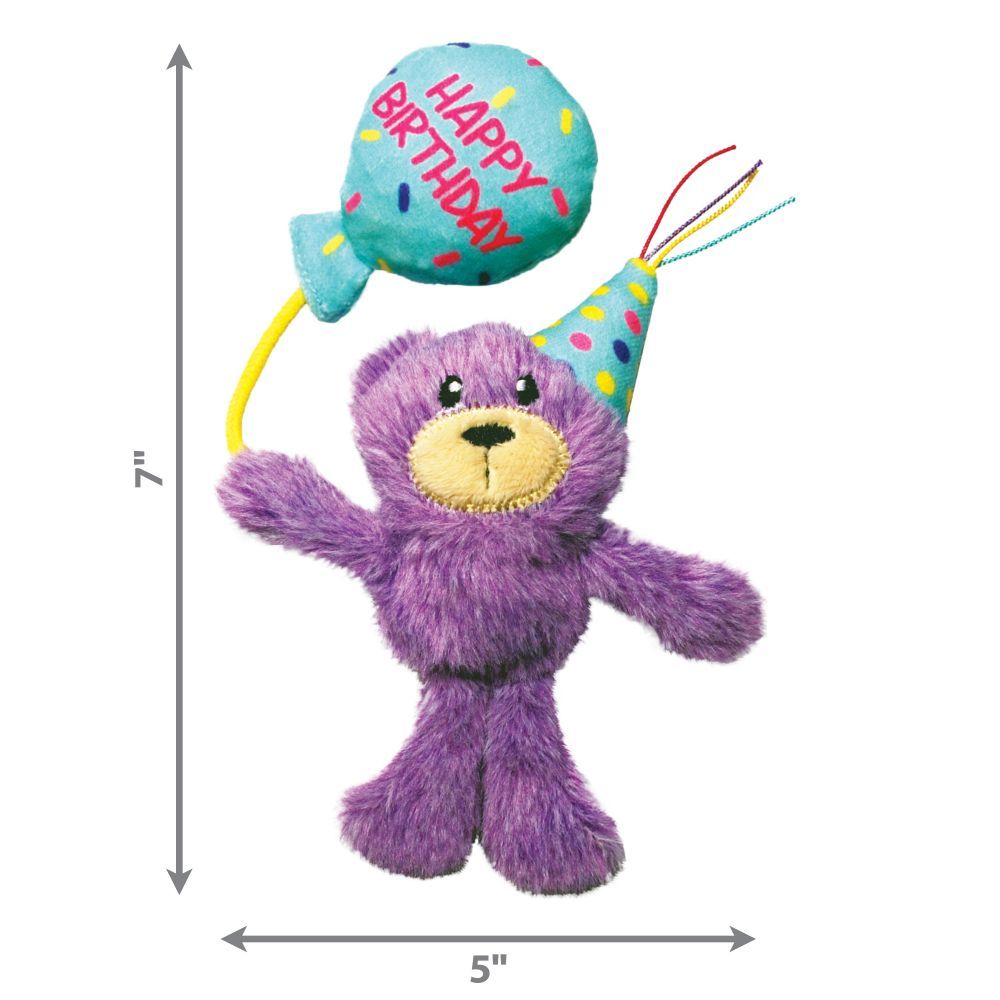 Kong Occasions Birthday Teddy Cat Toy -