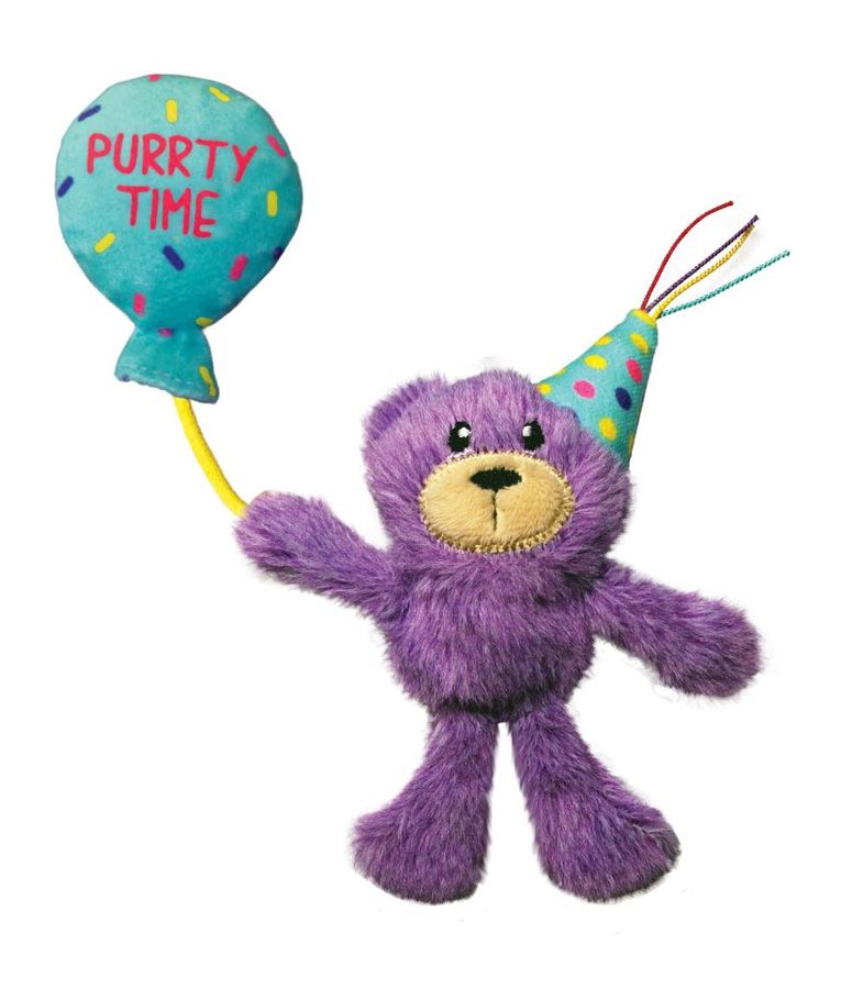 Kong Occasions Birthday Teddy Cat Toy -