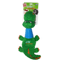 Thumbnail for Crocodile Plush Dog toy with TPR Neck