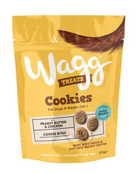 Wagg Cookies Peanut Butter & Banana Cookie Bites Oven Baked Dog Treats 125g - 125g
