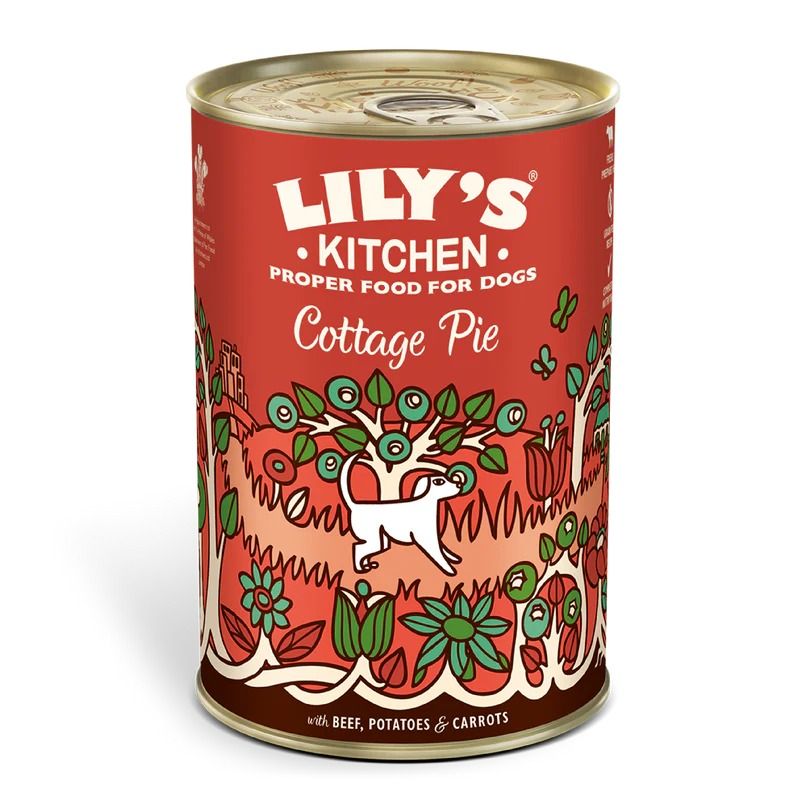Lily's Kitchen Cottage Pie with Beef Potatoes and Carrots Wet Dog Food 400g Tin - 400g