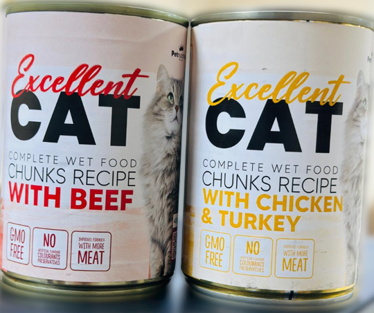 Excellent Cat Chunks wet food - Beef