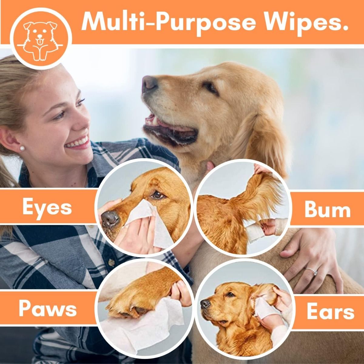 DogsLife Scented Grooming Dog Wipes 100pcs -