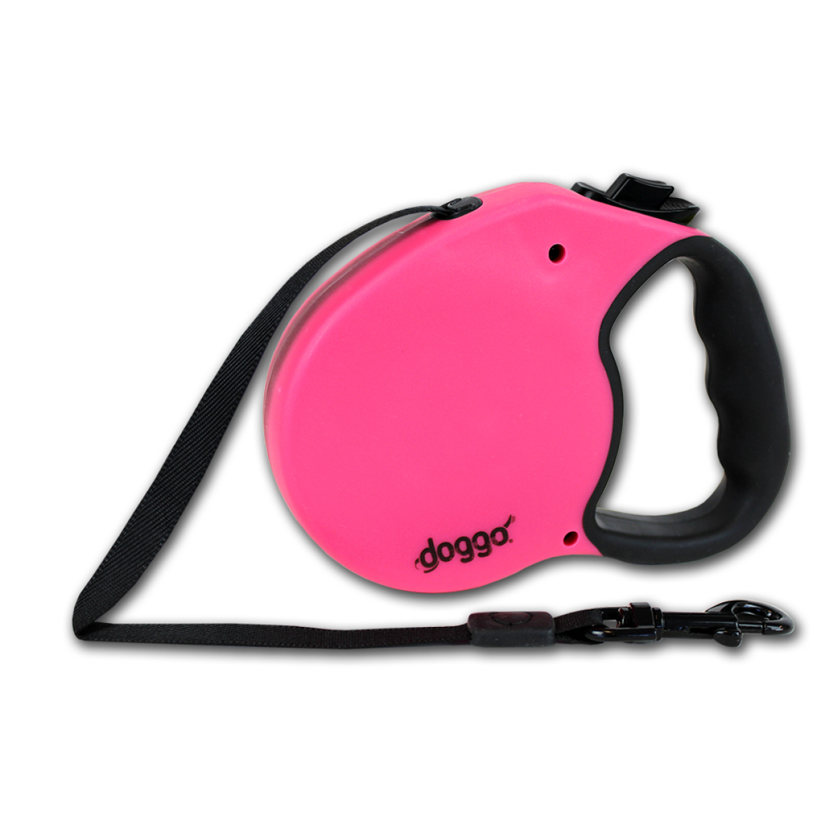 Doggo everyday retractable leash 5m, L, pink