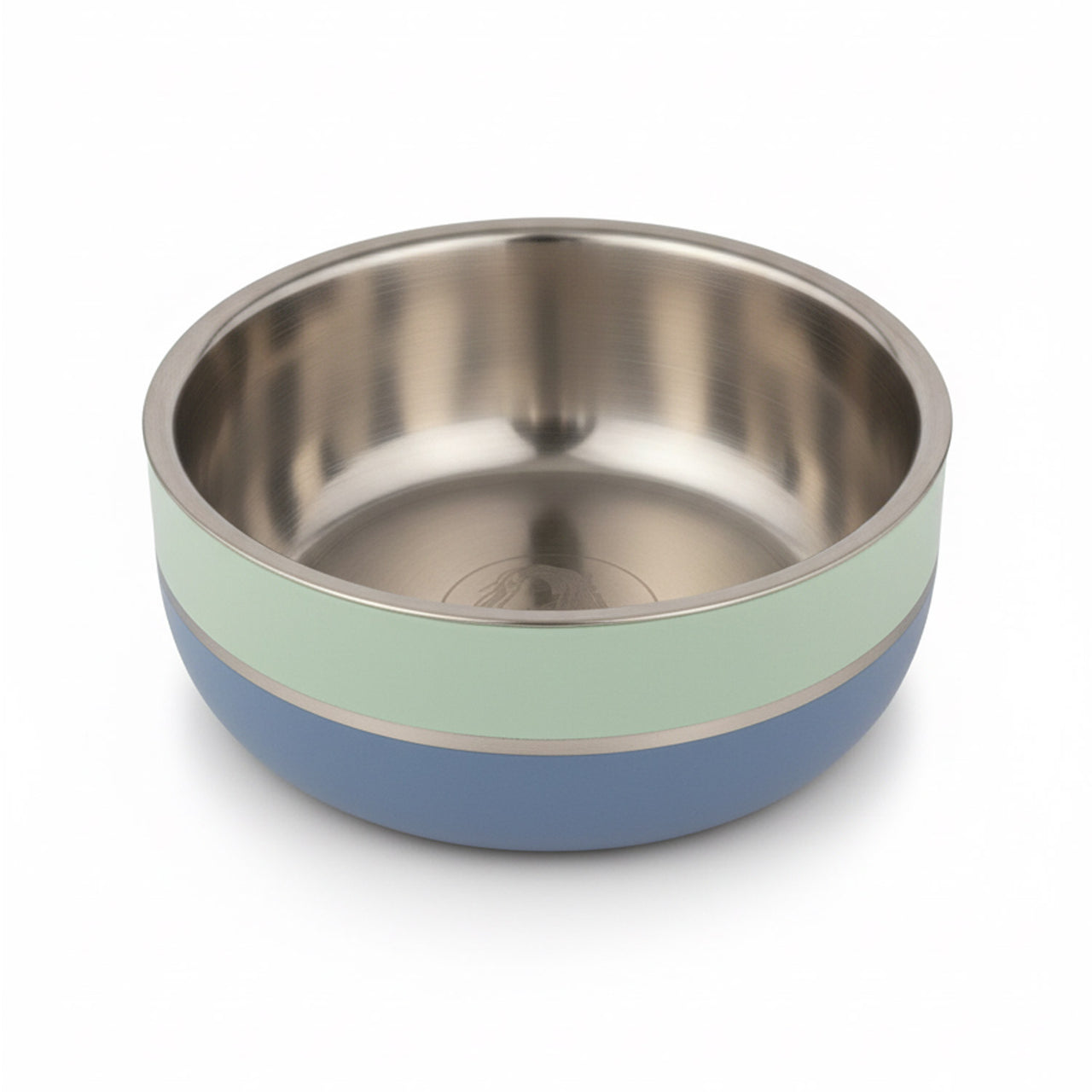 Saluki Stainless Steel Double Wall Dog Bowls – Two Tone - 1200 ML