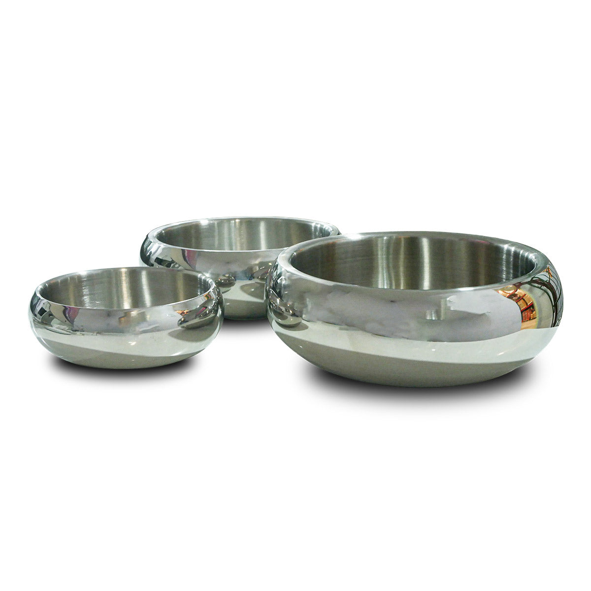 Double Wall Bowl Belly with Non-slip Base - 1240 ML