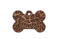 ID Tag - Bone Painted Leopard Print - Large