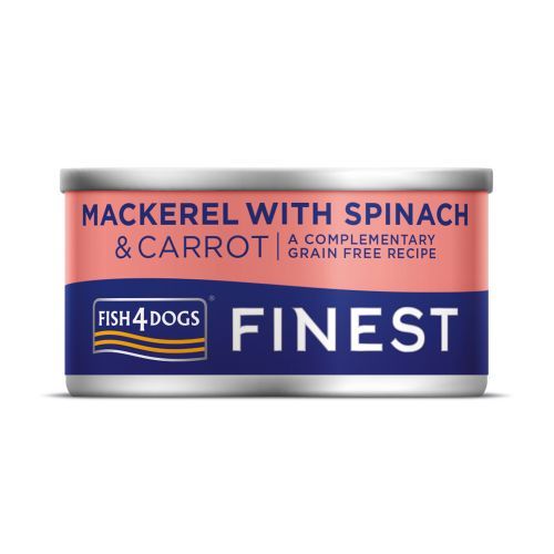 Fish4Dogs Finest Mackerel with Spinach & Carrot Wet Dog Food 85g - 85g