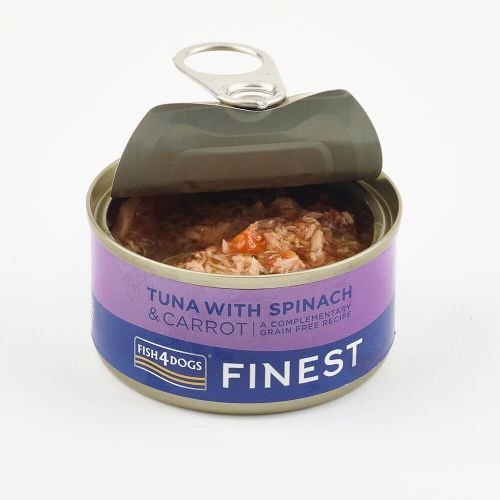 Fish4Dogs Finest Tuna with Spinach & Carrot Wet Dog Food 85g - 85g