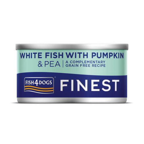 Fish4Dogs Finest White Fish with Pumpkin & Pea Wet Dog Food 85g - 85g