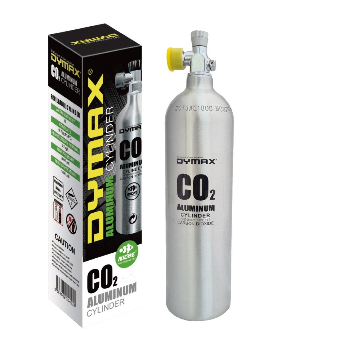 DYMAX CO2 ALUMINUM CYLINDER 1L