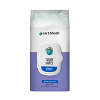 Thumbnail for earthbath Tushy Wipes, Rosemary & Chamomile Odor-Eating Enzymes & Baking Soda, 100 ct wipes in re-sealable pouch