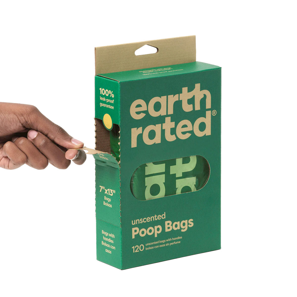 Earth Rated Easy-Tie Handle Poop Bags – 120 bags - Unscented