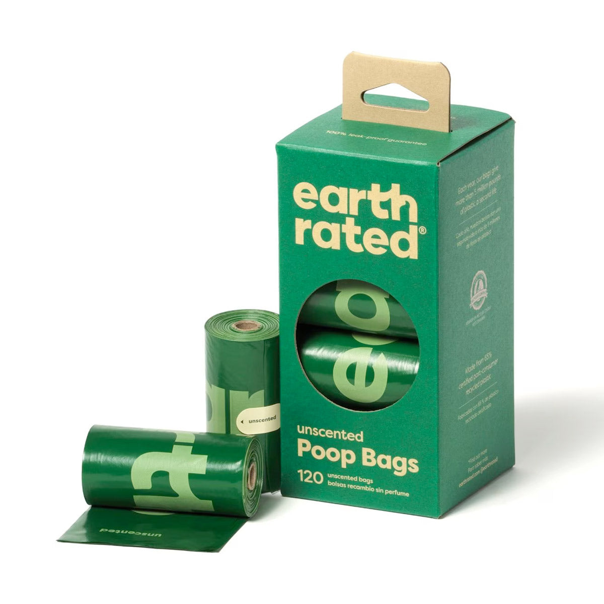 Earth Rated Dog Poop Bags – Refill Rolls - 60 Bags