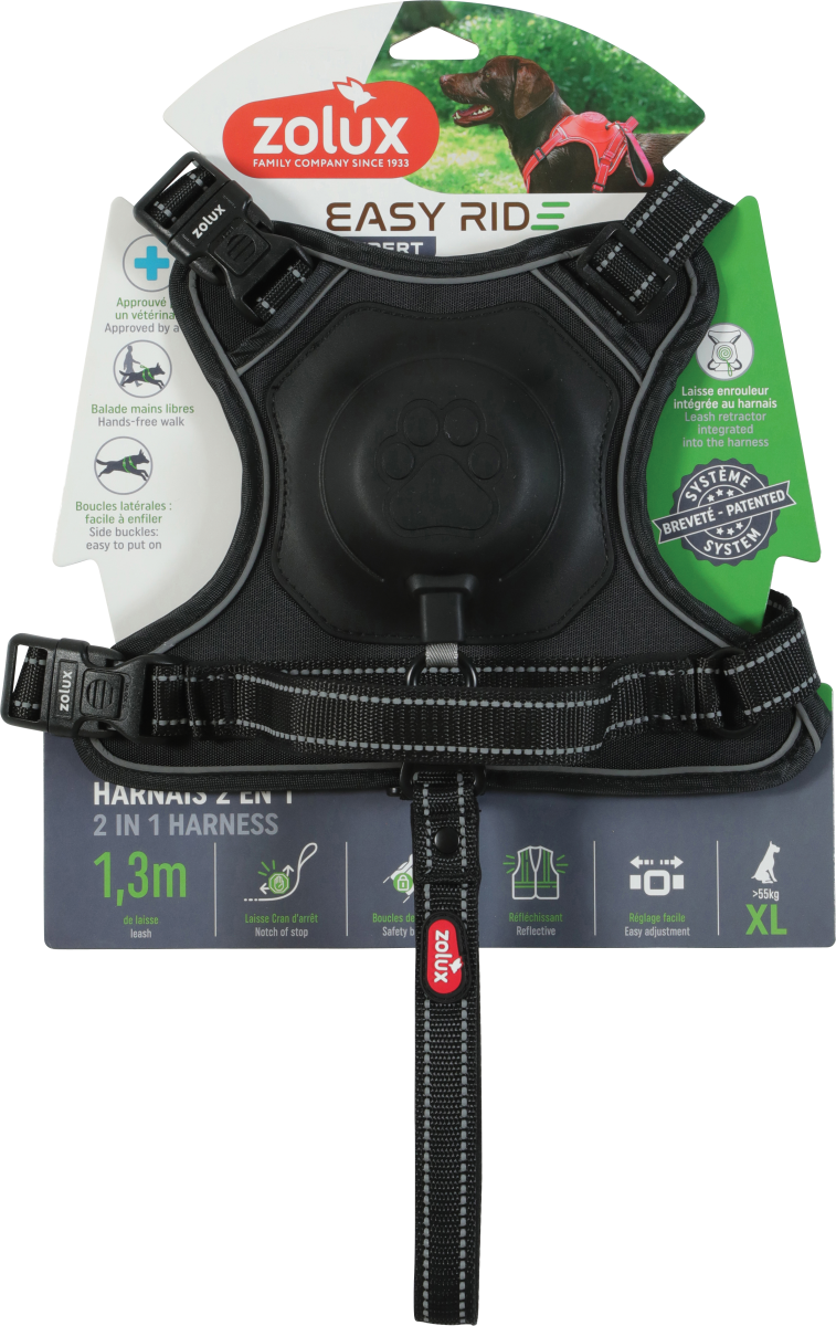 Easyride Harness Black, XLarge