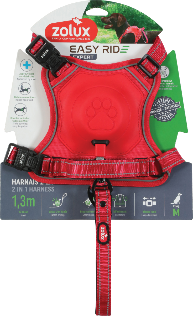 Easyride Harness Red, Medium