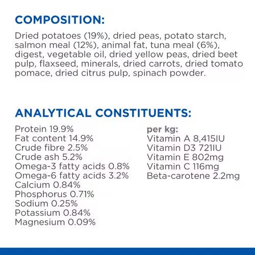 Hill’s Science Plan Hypoallergenic Large Breed Adult Dry Dog Food with Salmon (12kg)