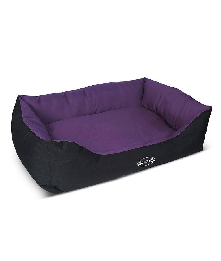 Scruffs Expedition Box Dog Bed  - PLUM Large