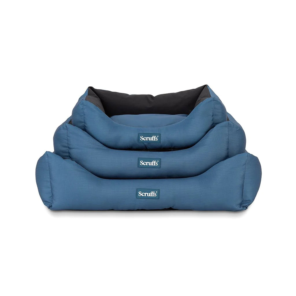 Scruffs Expedition Box Dog Bed - Atlantic Blue Medium