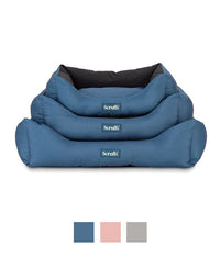 Thumbnail for Scruffs Expedition Box Dog Bed - Atlantic Blue Medium