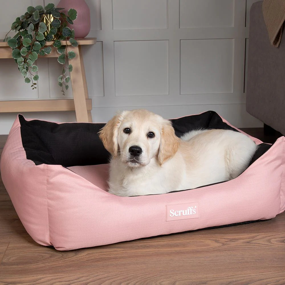 Scruffs Expedition Box Dog Bed - Rose Quartz Medium