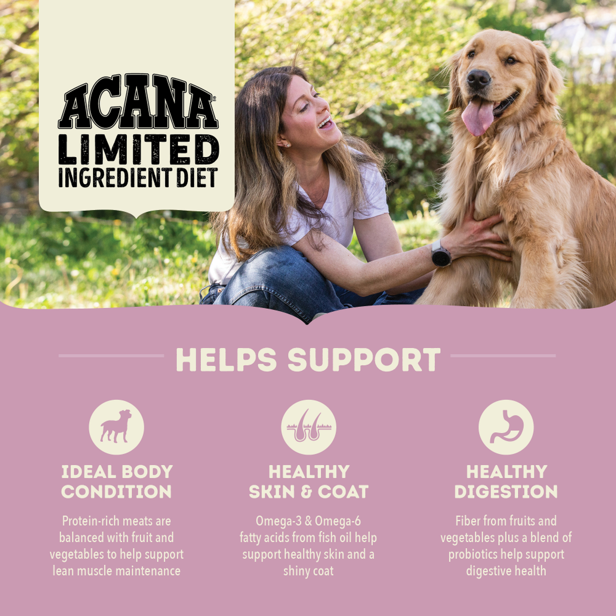 Acana Singles Limited Ingredient Diet Grass-Fed Lamb Recipe Dry Dog Food - 11.4kg