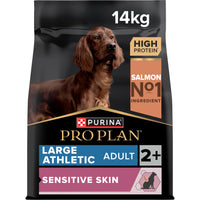PRO PLAN LARGE ATHLETIC ADULT SENSITIVE SKIN, DRY DOG FOOD WITH SALMON, 14 KG