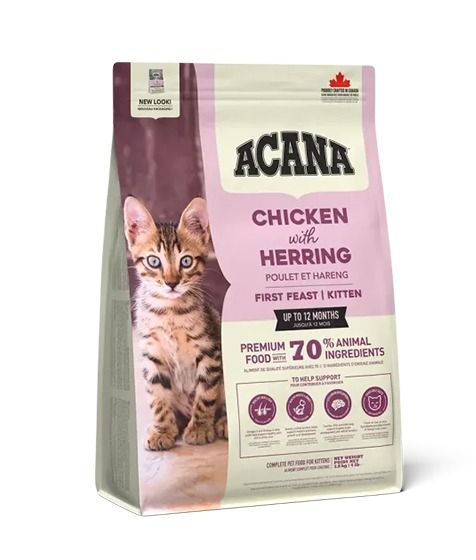 Acana Chicken with Herring First Feast Kitten Dry Cat Food 1.8kg - 1.8kg