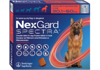 NEXGARD SPECTRA, CHEWABLE TABLETS, XL