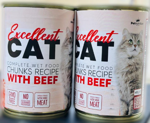 Excellent Cat Chunks wet food - Beef