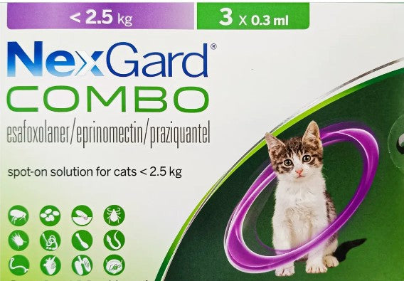 NEXGARD COMBO CAT, SMALL, LESS THAN 2.5KG