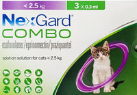 NEXGARD COMBO CAT, SMALL, LESS THAN 2.5KG
