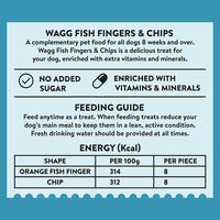 Wagg Fish Fingers & Chips Fish & Potato Tasty Bites Oven Baked Dog Treats 125g - 125g