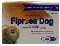 Fiproes Dog 2-10 kg Spot On Solution for flea and tick treatment