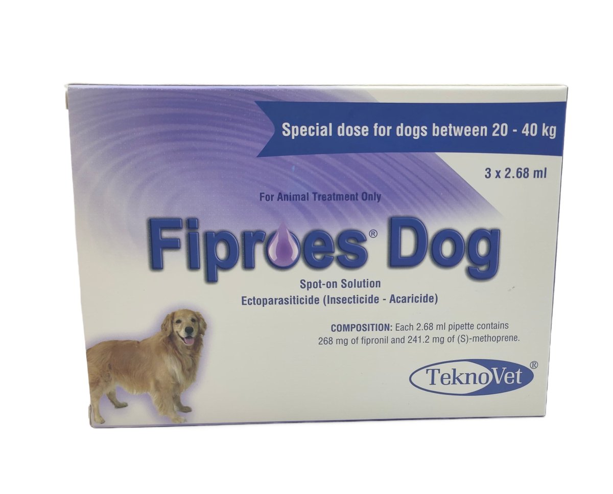 Fiproes Dog between 20 - 40 kg for External parasites 3 pippets