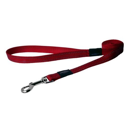 Rogz Utility Reflective Stitching Dog Leash - RED Large