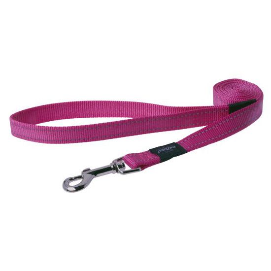 Rogz Utility Reflective Stitching Dog Leash - PINK Small