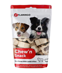 Thumbnail for Flamingo Chew'n Snack Duo Bones Dog Treats 150g - OS