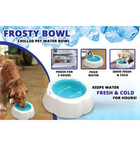 Thumbnail for Cooling Bowls Plastic And Gel Ice Feeding Safe Speed Cold Food Water Drinking Feeding Frosty Bowl For Cat Dog Supplies