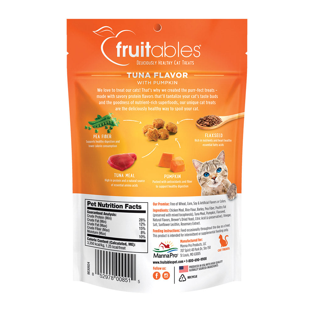 Fruitables Tuna Flavor with Pumpkin Cat Treats 70g