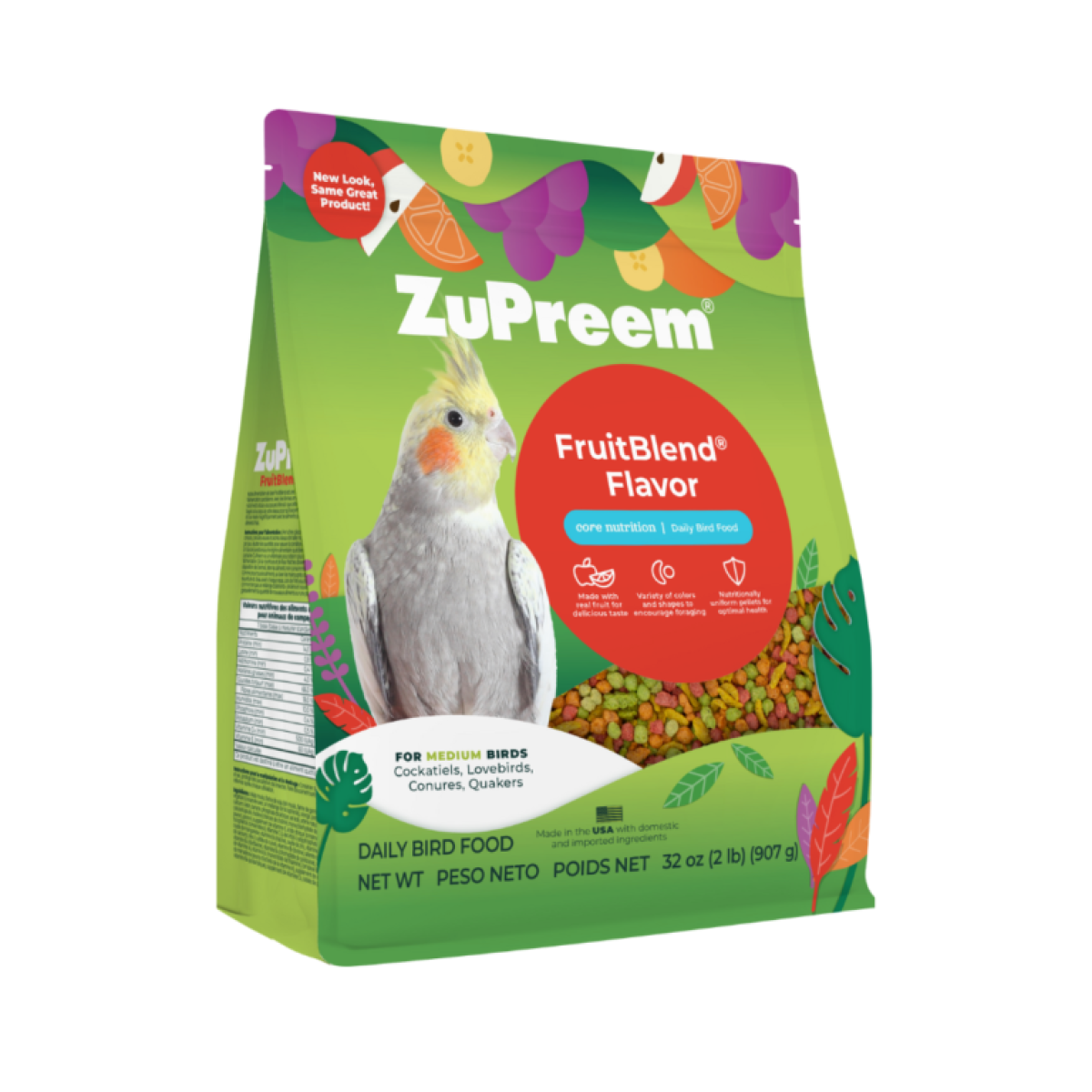 FruitBlend Flavor for Medium Size Birds 2lb (0.91kg)