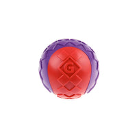 Thumbnail for GiGwi Ball Red/Purple Squeaker Solid (Medium)