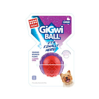 Thumbnail for GiGwi Ball Red/Purple Squeaker Solid (Small)